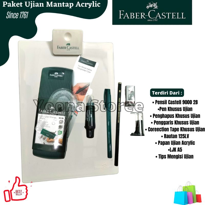 

Paket Ujian Faber Castel (1 Set) / Paket Ujian Mantab Dengan papan Acrylic