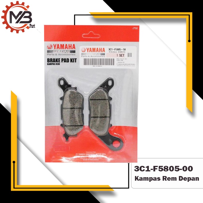 Kampas Rem Depan Dispad Cakram Yamaha Jupiter MX Mio Vega ZR Belakang N max