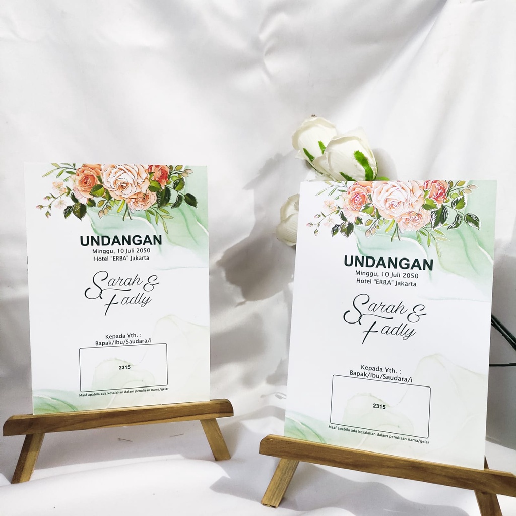 ERBA 2315 Blangko Undangan KOSONGAN, Undangan Pernikahan Murah