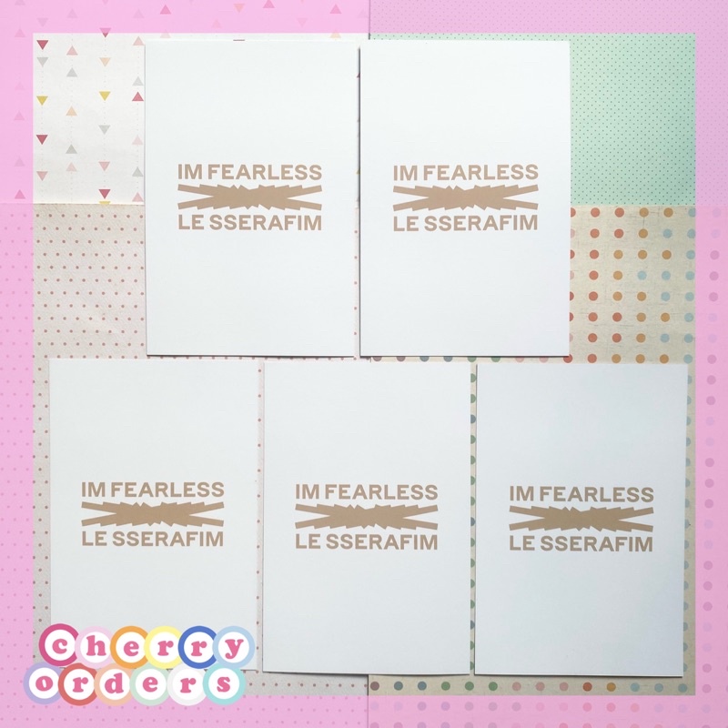 LE SSERAFIM Postcard Benefit KTOWN4U : ANTIFRAGILE Compact Ver Chaewon Sakura Yunjin Kazuha Eunchae