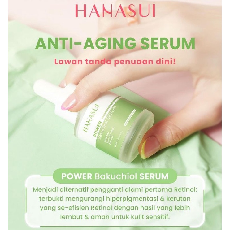 HANASUI Power Serum | Peeling Serum | Barrier Serum | Bright Serum | Bright Expert Serum | Acne Serum | Minipore Serum | Bakuchiol Serum | Post Acne Serum