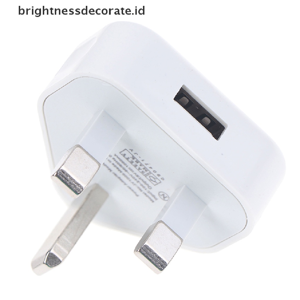 [Birth] Speedy Fast 1port USB Charger 3pin Adaptor Colokan Dinding Listrik UK ORIGINAL [ID]