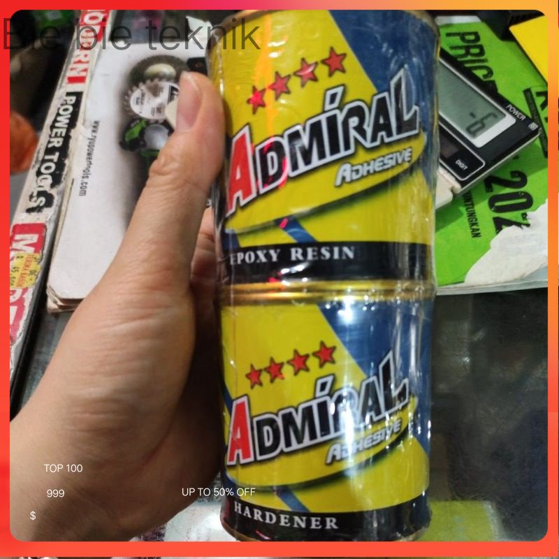 lem epoxy ADMIRAL ADHESIVE lem epoxy resin super kuat, serba guna 170gram .bie bie teknik