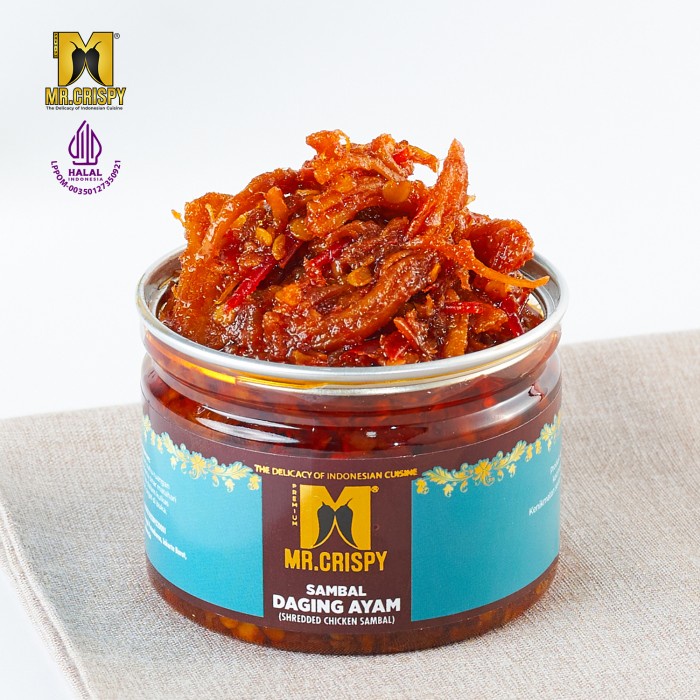 

[BEST SELLER] Sambal Daging Bebek/Ayam/Sapi/Sambel Mr.Crispy - DAGING AYAM