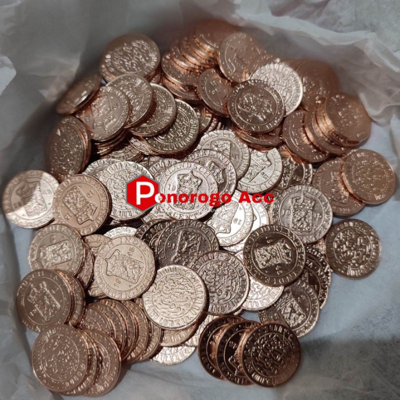 (Kinclong) Koin benggol setengah cent 1/2 cent nederlandsch indie uang kuno setengah sen belanda