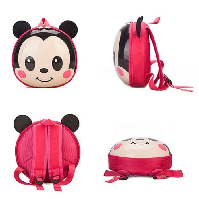 BJ43295 - BLUE/GREEN/PINK/RED - TAS RANSEL SEKOLAH ANAK TAS TELUR ANAK KEPALA MICKEY MINNIE IMUT FASHION IMPORT MODIS ELEGAN TERMURAH TERLARIS TERBARU BAGSTORE JAKARTA TAS BATAM BQ3295 JTF1234