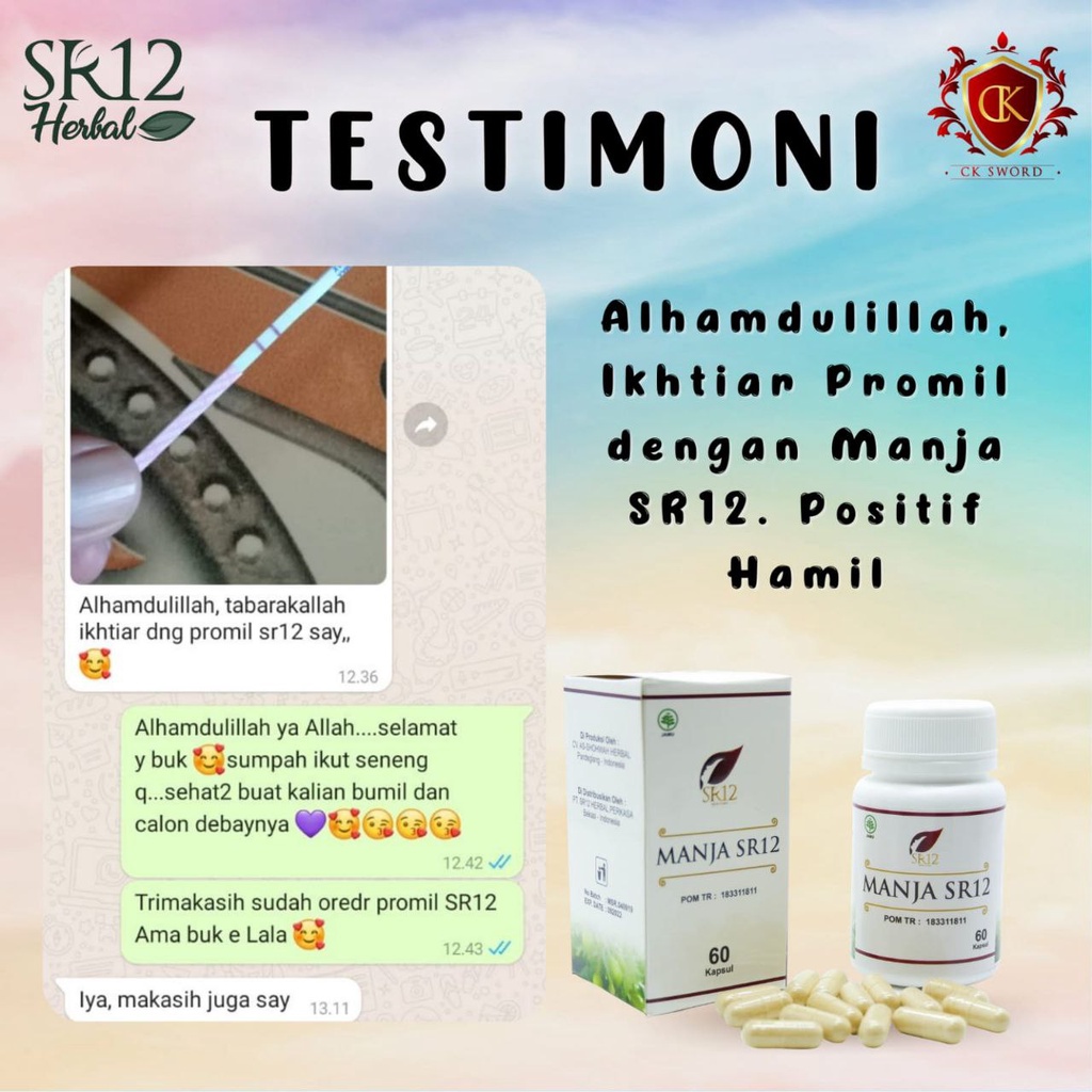 SR12 PAKET PROMIL GOMILKU/ PROGRAM KEHAMILAN / MEMBANTU MEMPERCEPAT PROSES KEHAMILAN