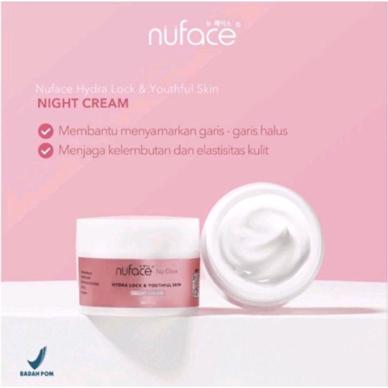 NUFACE NIGHT CREAM HYDRA LOCK &amp; YOUTHFUL NIGHT CREAM 15 GRAM