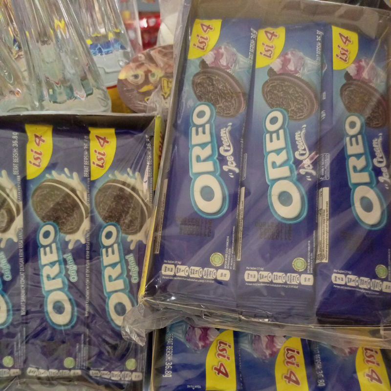 Oreo biskuit sandwich 1kotak isi 12 bungkus