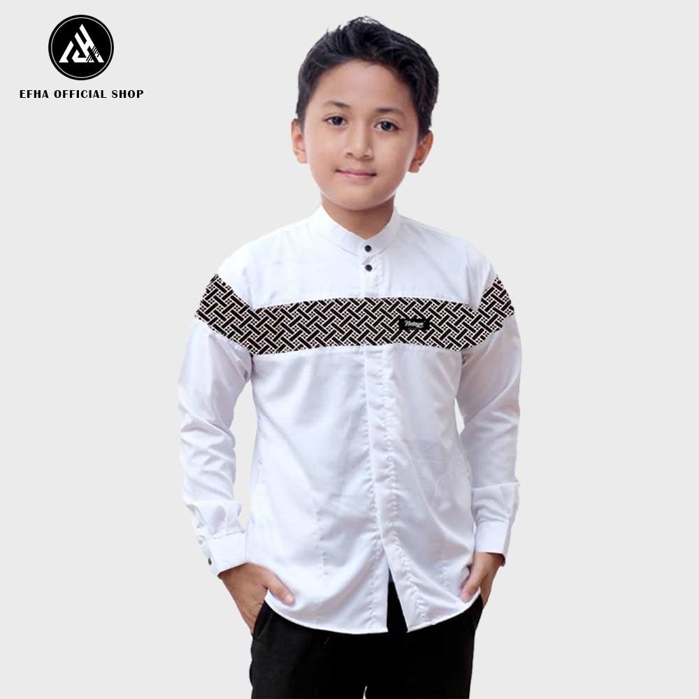 BISA COD- baju koko anak sd-smp/ baju koko anak usia 8 - 15 tahun/ baju koko anak warna Coklat muda