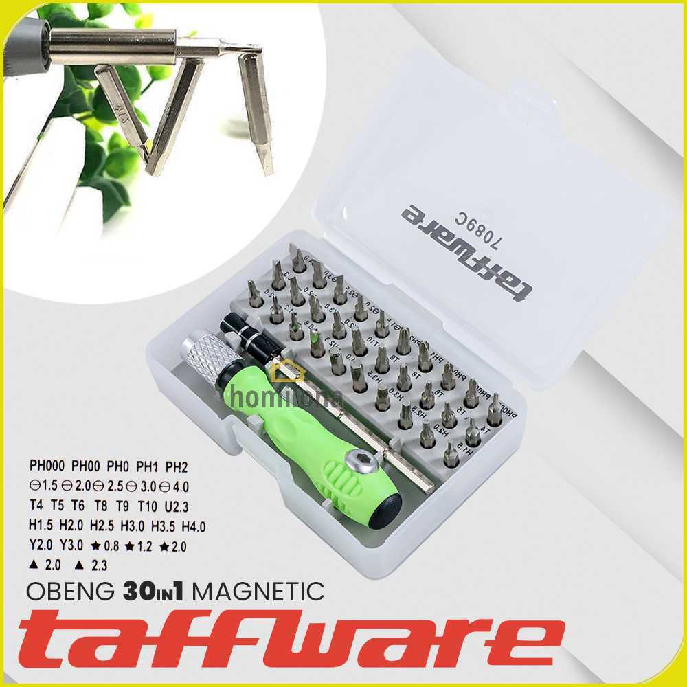 Taffware Obeng 30in1 Magnetic Screwdrivers Tool for Smartphone - 7089C