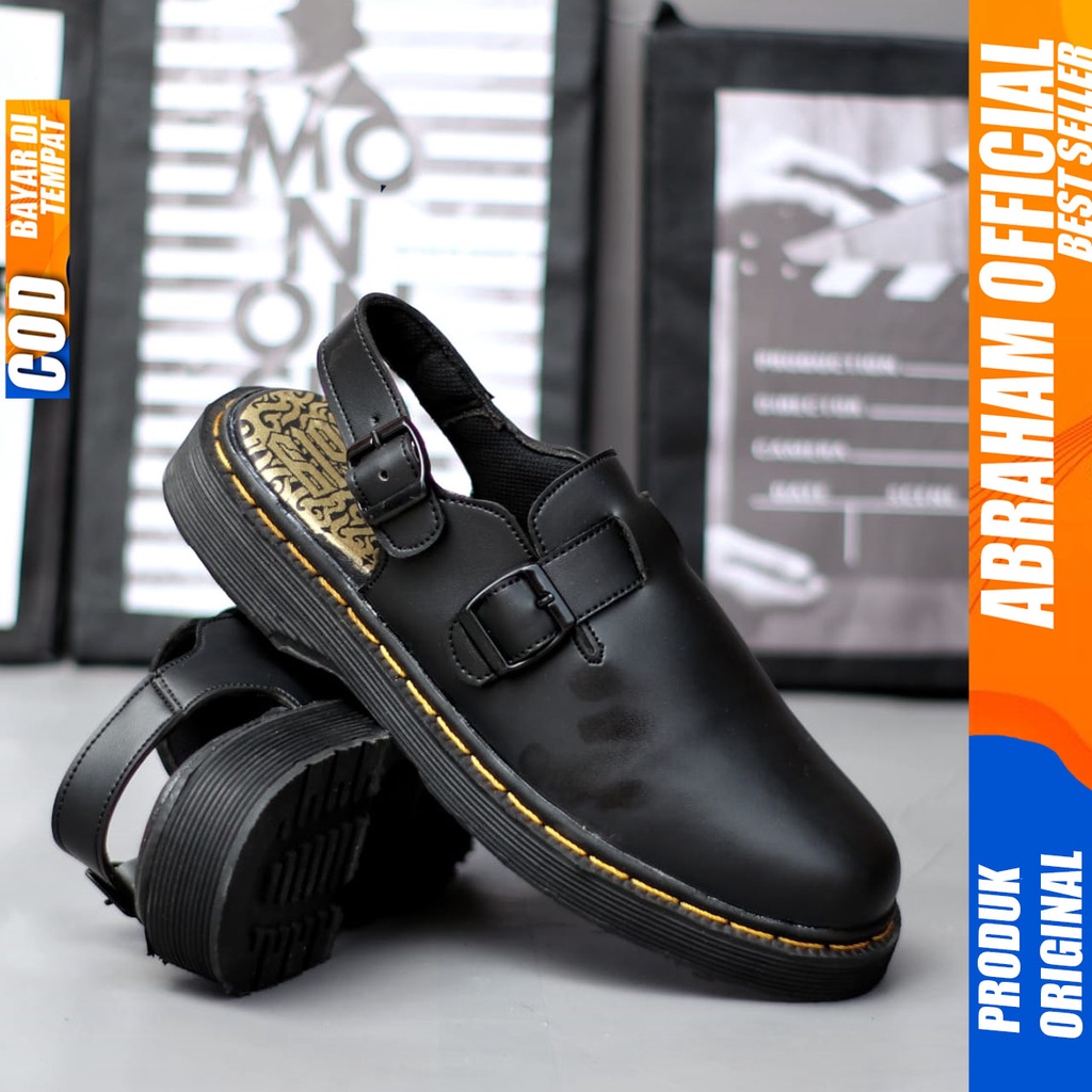 ABRAHAM Sandal Sepatu Docmart Pria Sendal Slide Selop Pria