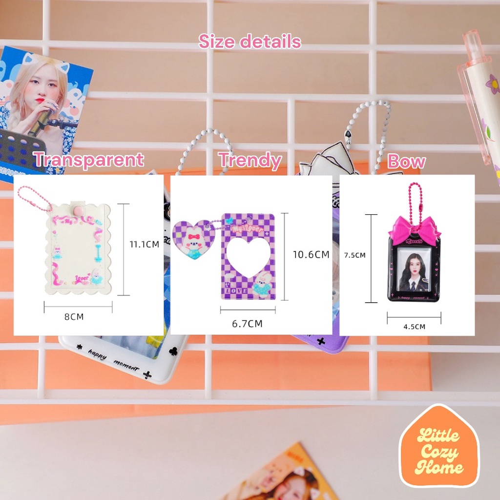 Korean Photo Holder Key Chain / Pelindung Kartu Motif Kartun Transportasi Gaya Korea Untuk Sekolah Kantor / Gantungan Tali Kartu Akses MRT Busway Lanyard Photo Card