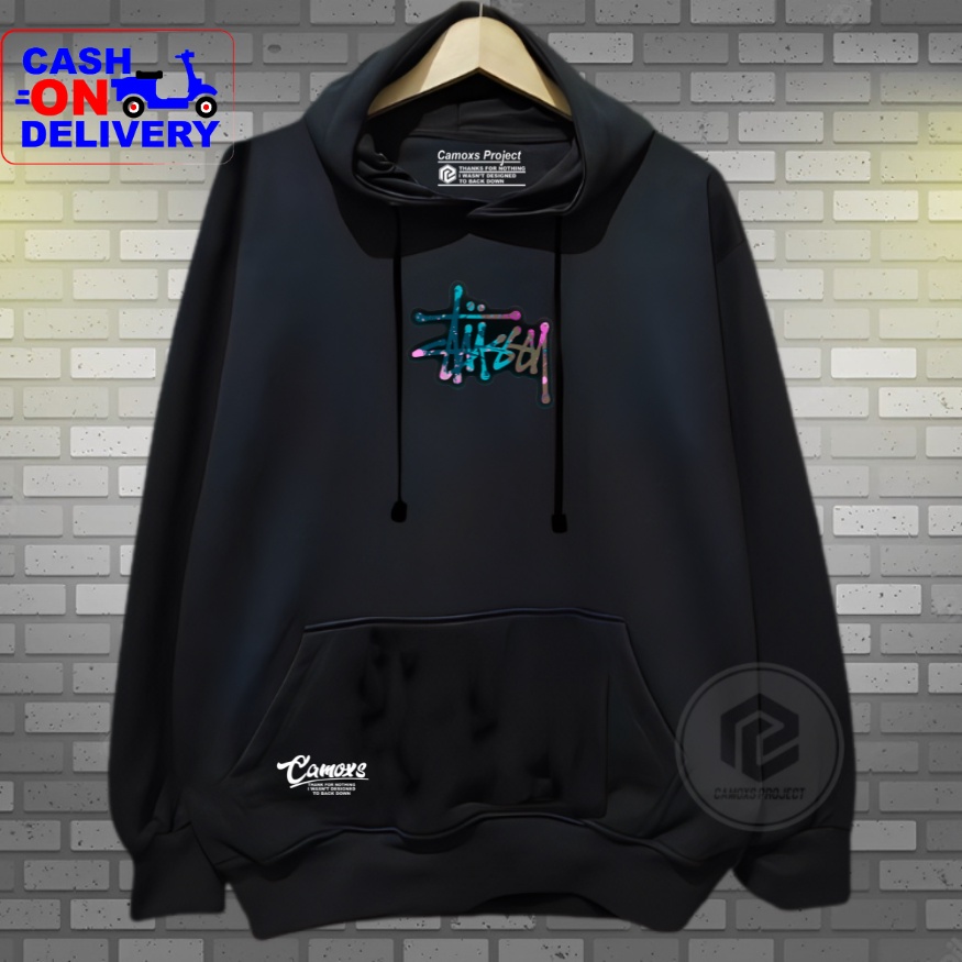 Switer Cowok Distro Terbaru Brand Camoxs Project Hoodie Pria Aesthetic Graffiti Hitam Stussy Hodie Pria Keren Sweater Cowok Terlaris 2023