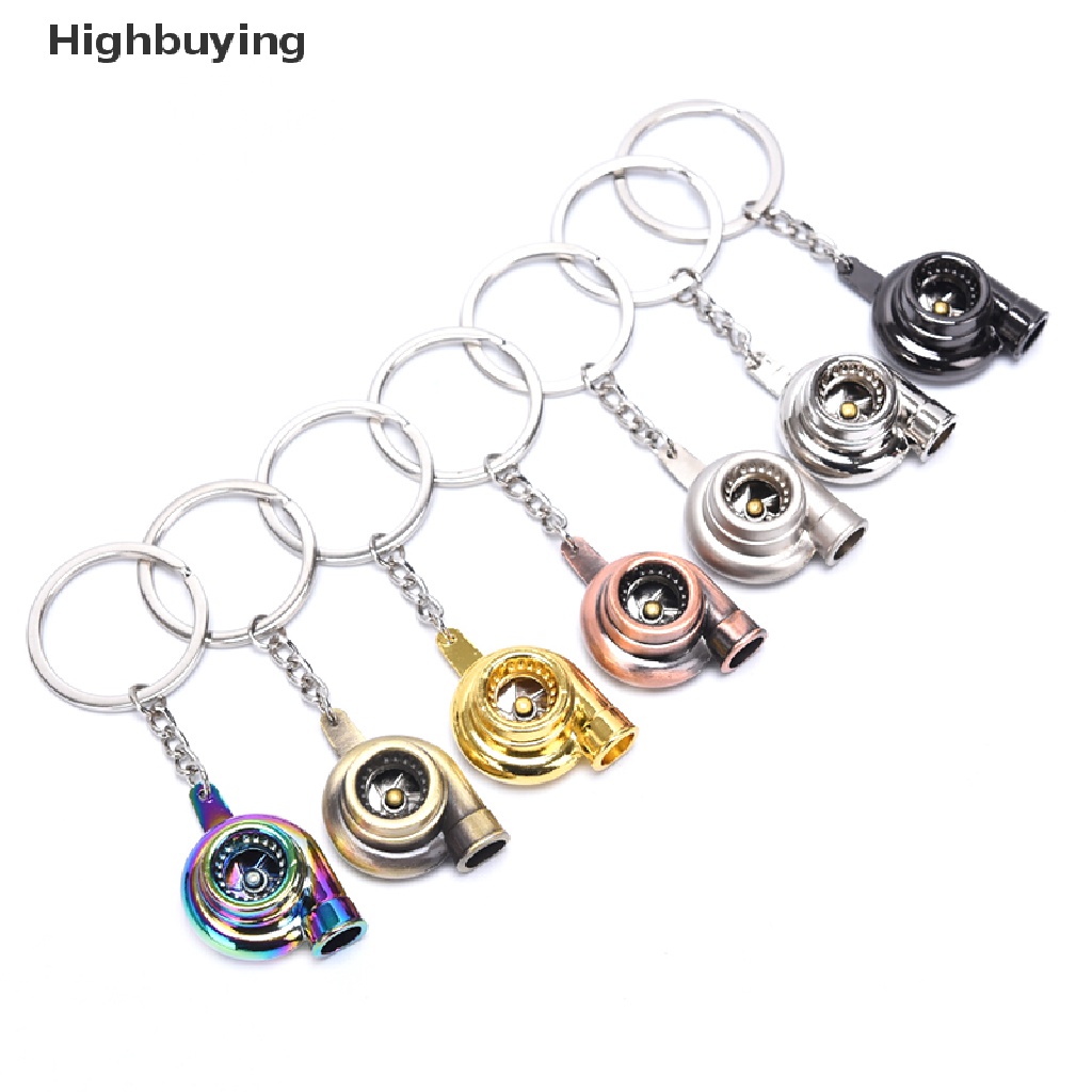 Hbid Fashion Portable Mini Spinning Turbo Turbin Keyring Gantungan Kunci Aksesoris Hadiah Glory