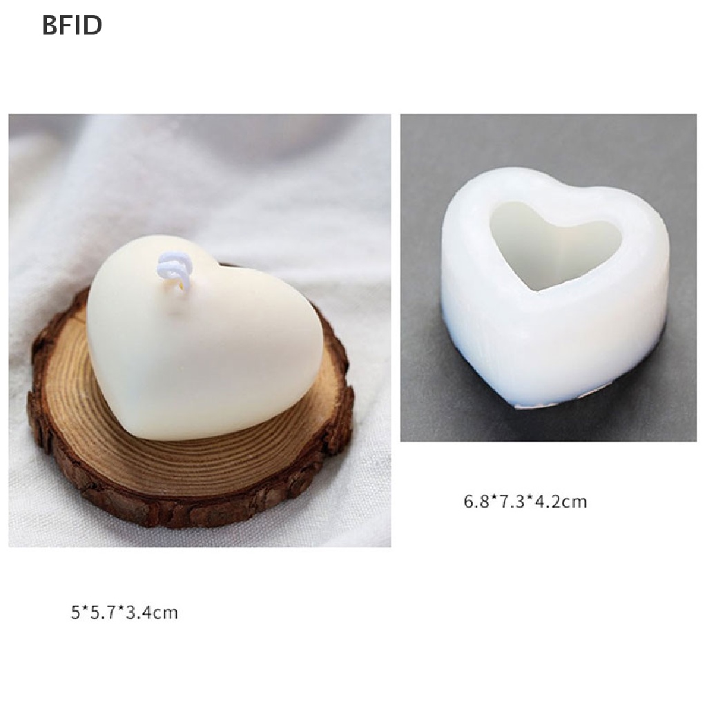 [BFID] Cetakan Silikon 3D Love Heart Aroma Plester Mould Dekorasi Kue DIY [ID]