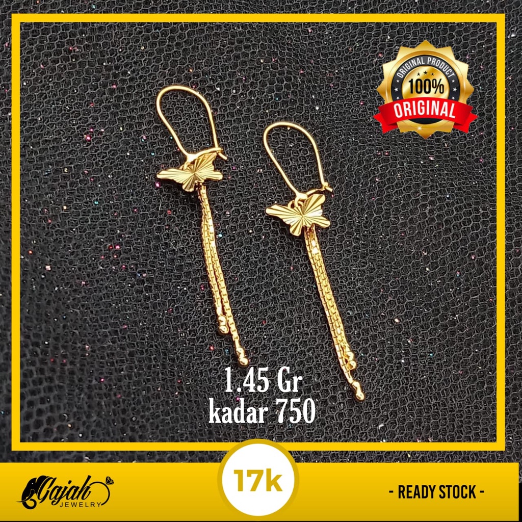 Anting Emas 17K - 1.45 gr Kadar 750 - 878