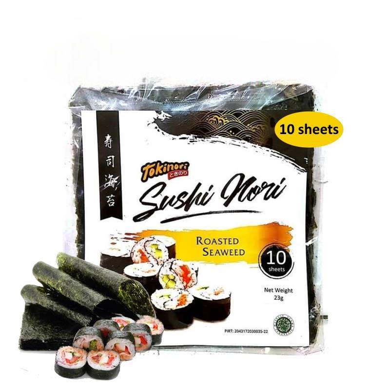 

Tokinori Sushi Nori Rumput Laut Kering 50 / 10 Lembar