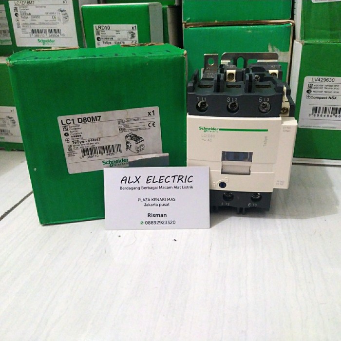 LC1D80M7 KONTAKTOR SCHNEIDER LC1D80M7 LC1D80 LC1 D80M7 220V ORIGINAL