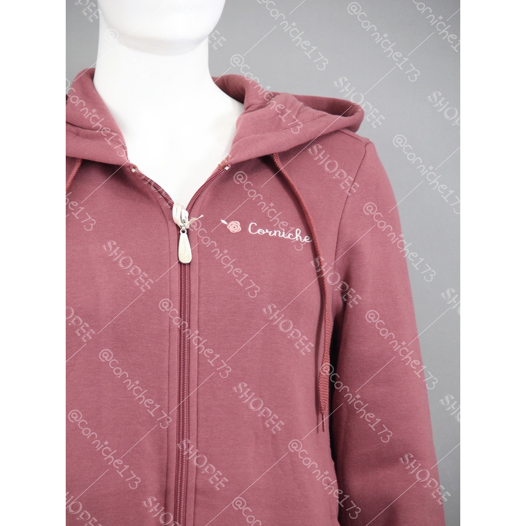 Corniche Fila Long Jacket Maroon - TW231464