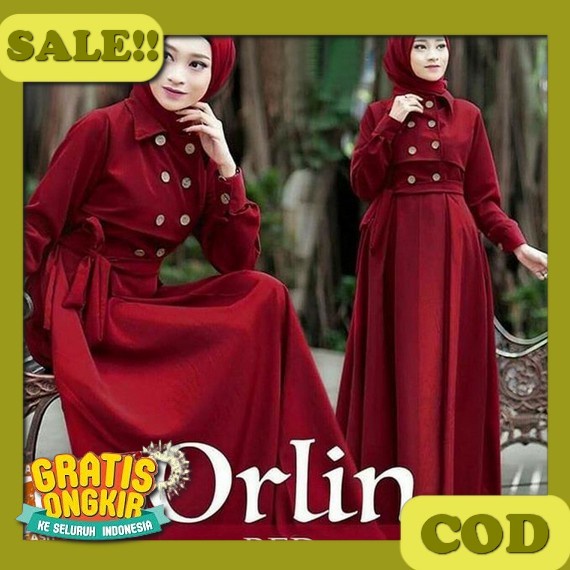 Gamis Outer Set Cardigan Korean Style Fashion Muslim Wanita Remaja 2023 Terbaru Odela Ori Viola Hija