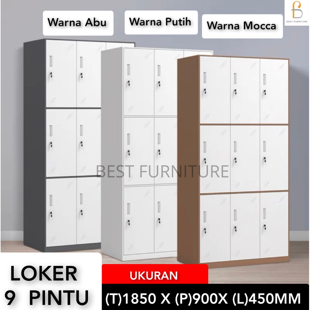 BEST GRATIS ONGKIR &amp; RAKIT LEMARI LOKER LOCKER BESI MULTIFUNGSI