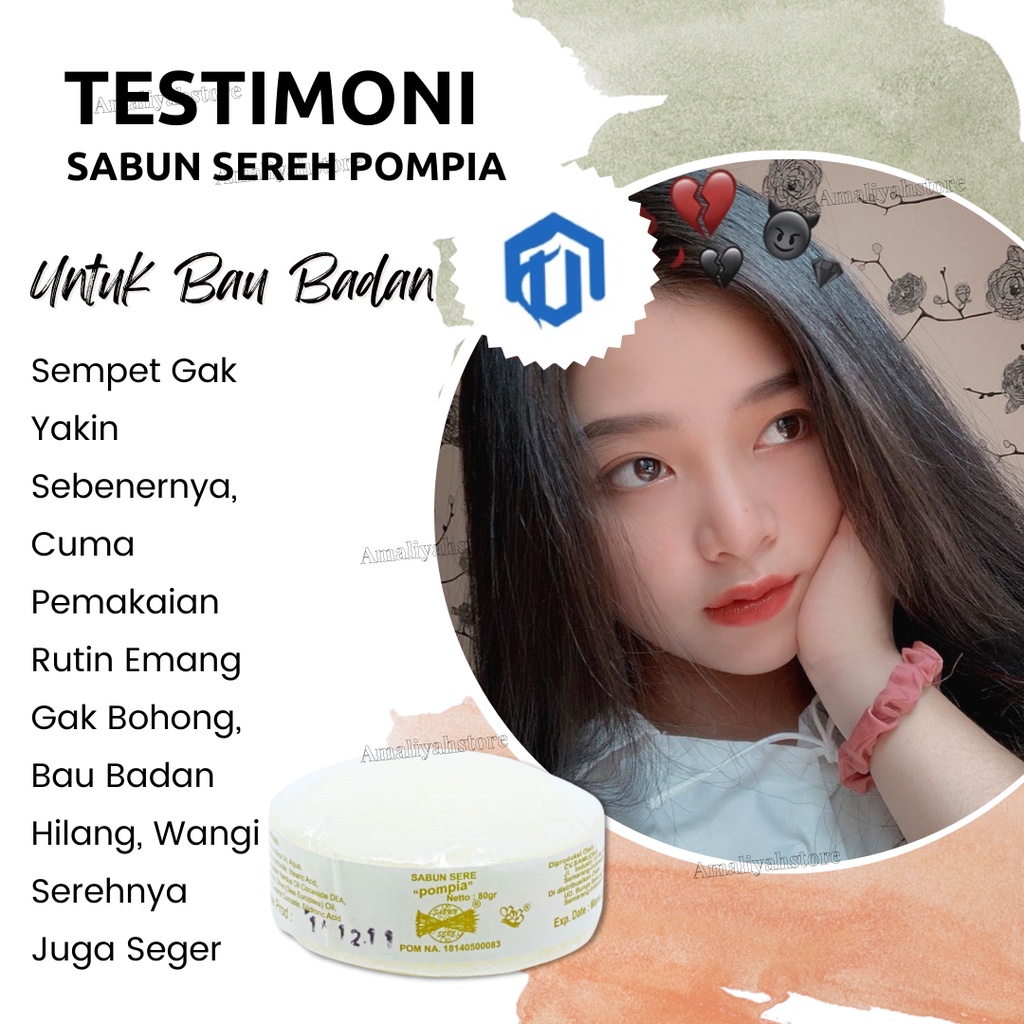 Sabun Sereh Pompia Bunga Bakung Penghilang Gatal Kulit Bau Badan Pemutih Ketiak Selangkangan Hitam