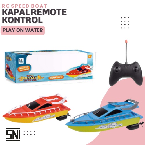 MAINAN RC PERAHU SPEED BOAT REMOTE CONTROL ANAK EDUKASI KAPAL REMOT KONTROL