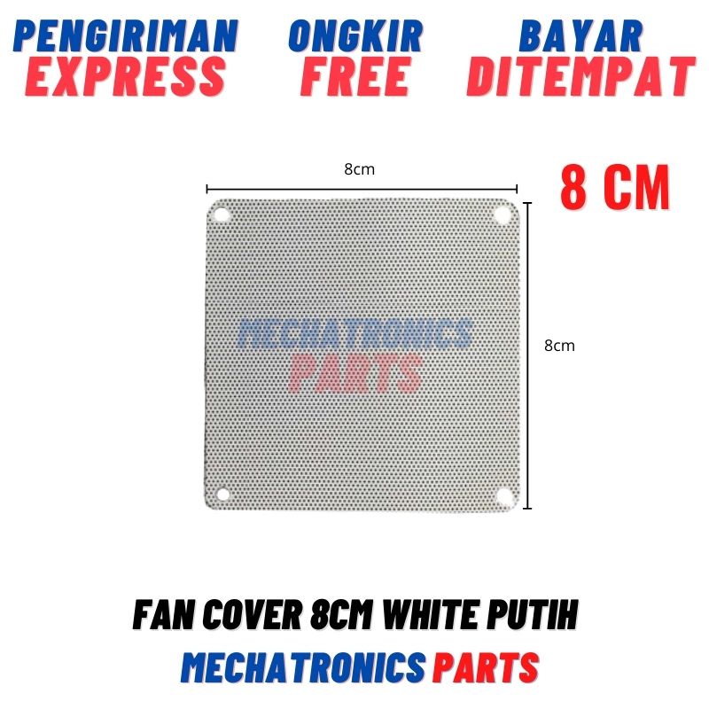 Fan Cover White Putih Dust Filter Kipas Anti Debu PC Casing Komputer