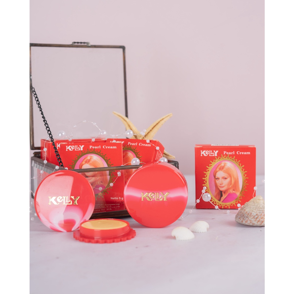 Ningrum - KELLY Pearl Cream &amp; Lemon Soap | Pearl Cream 5gr/15gr | Lemon Soap 15gr/25gr/75gr | Cream Pencerah Wajah Alas Bedak | Lemon Soap Sabun Muka Original BPOM - 6501