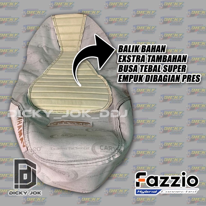 Kulit Jok Motor Fazzio Caferacer Premium