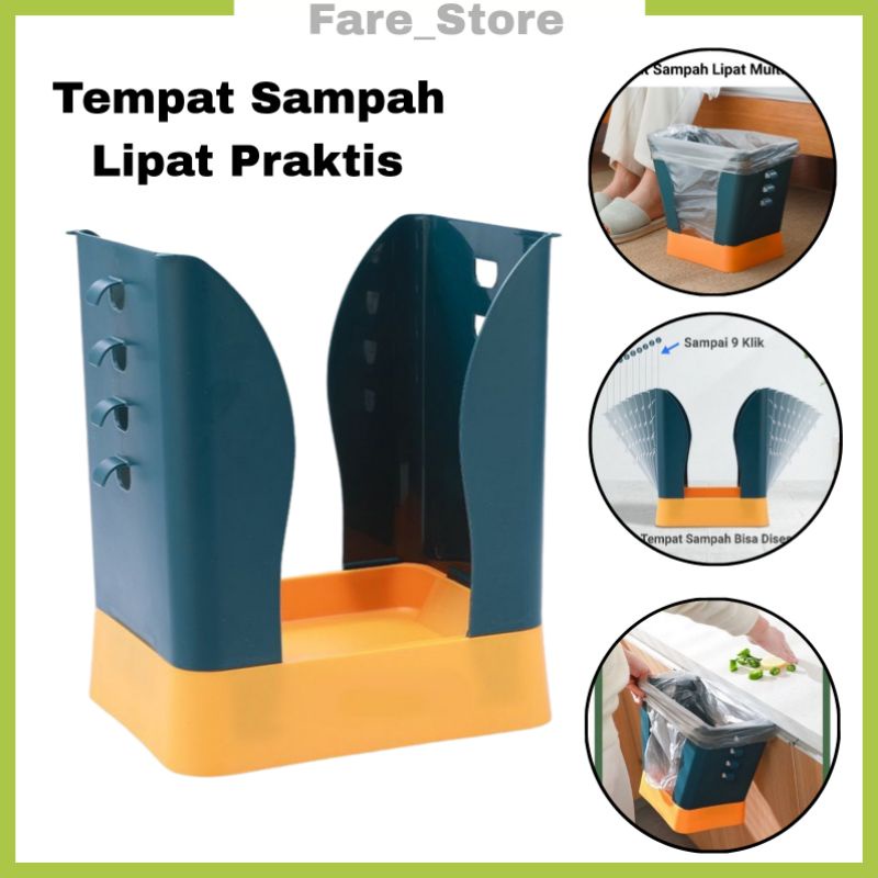 Jual Tempat Sampah Lipat Kresek Praktis Multifungsi Tong Sampah Lipat