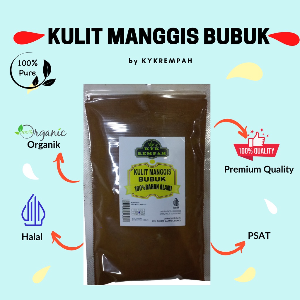 

Kulit Manggis Bubuk Murni [100 gram]