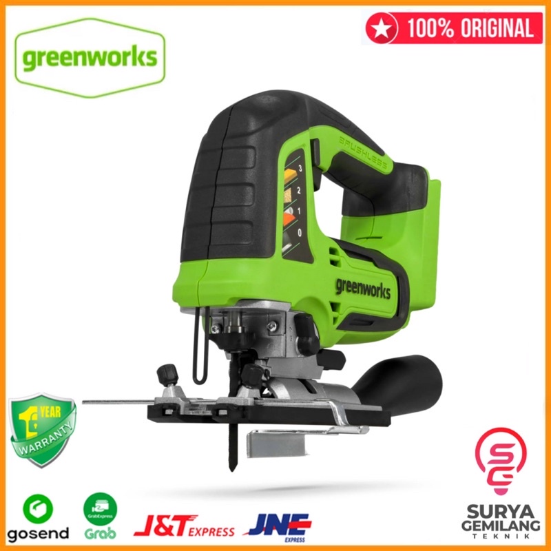 Greenworks Mesin Gergaji Jigsaw 24v Gergaji Tangan Baterai