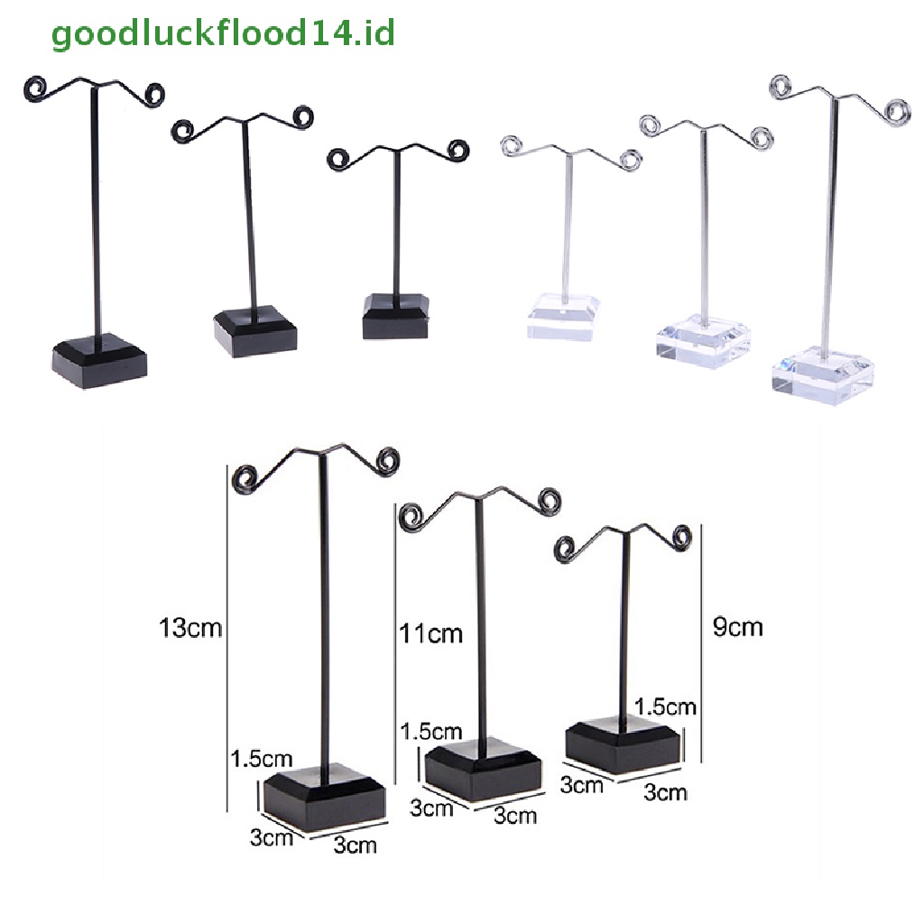 [GOOGFOUR] 3pcs Rak Display Perhiasan Anting Stud Akrilik Stand Organizer Holder Ornamen [TOP]