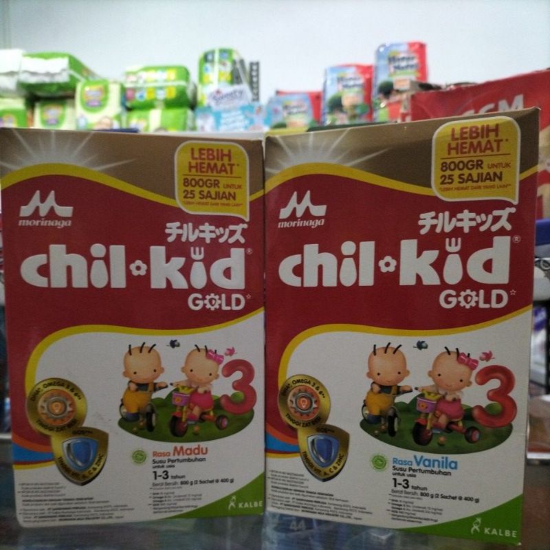 susu chilkid 3 dari morinaga madu dan vanila 800gr
