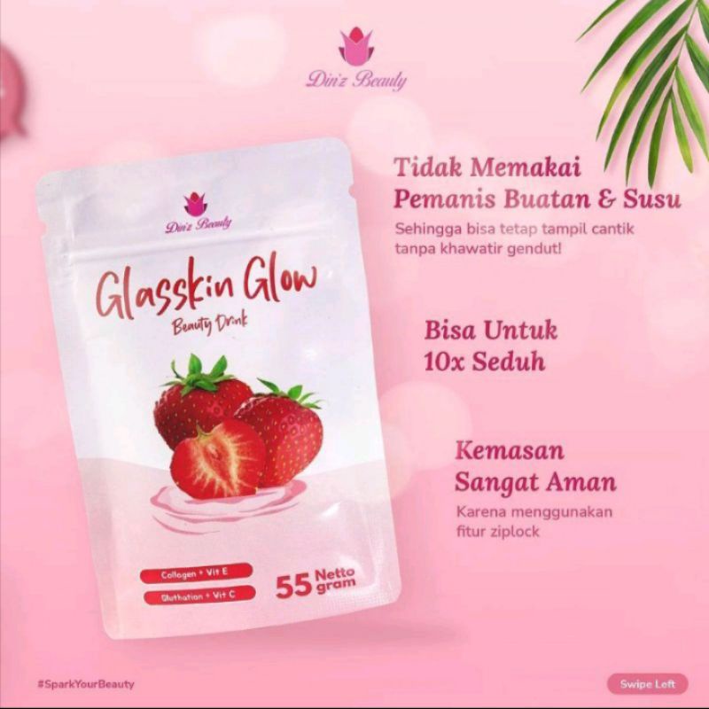 ✿ELYSABETHME✿ Din'z collagen drink pemutih badan mencerahkan kulit dari dalam