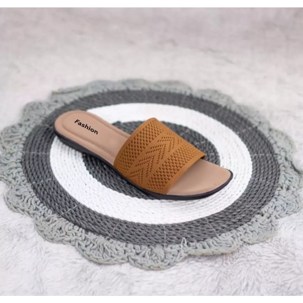 sandal teplek wanita rajut import sandal teplek motif merry/SALLSA_SICI