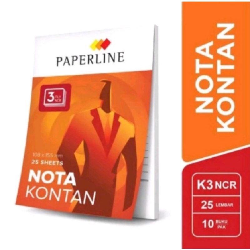 

Nota 3 Ply Besar Paperline 1 Pack (10 Pcs)