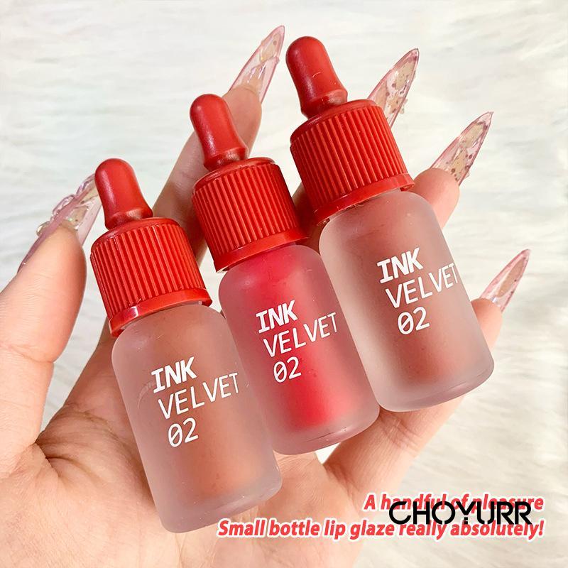 【COD】Lip Glaze Velvet Matte Mist Wajah Bibir Lip Cream Kimuse Frosted Transparan Kosmetik Portabel Korean Original Import-CH