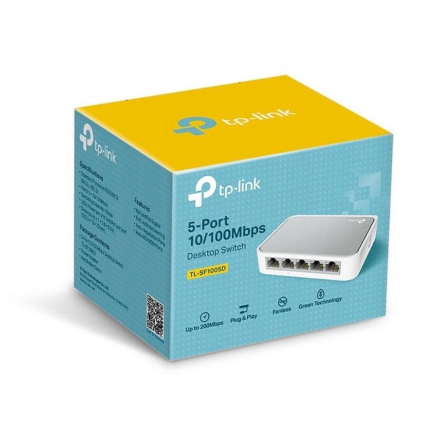 SWITCH HUB TP-LINK 5 Port TL-SF1005D 10/100Mbps TPLINK Network LAN