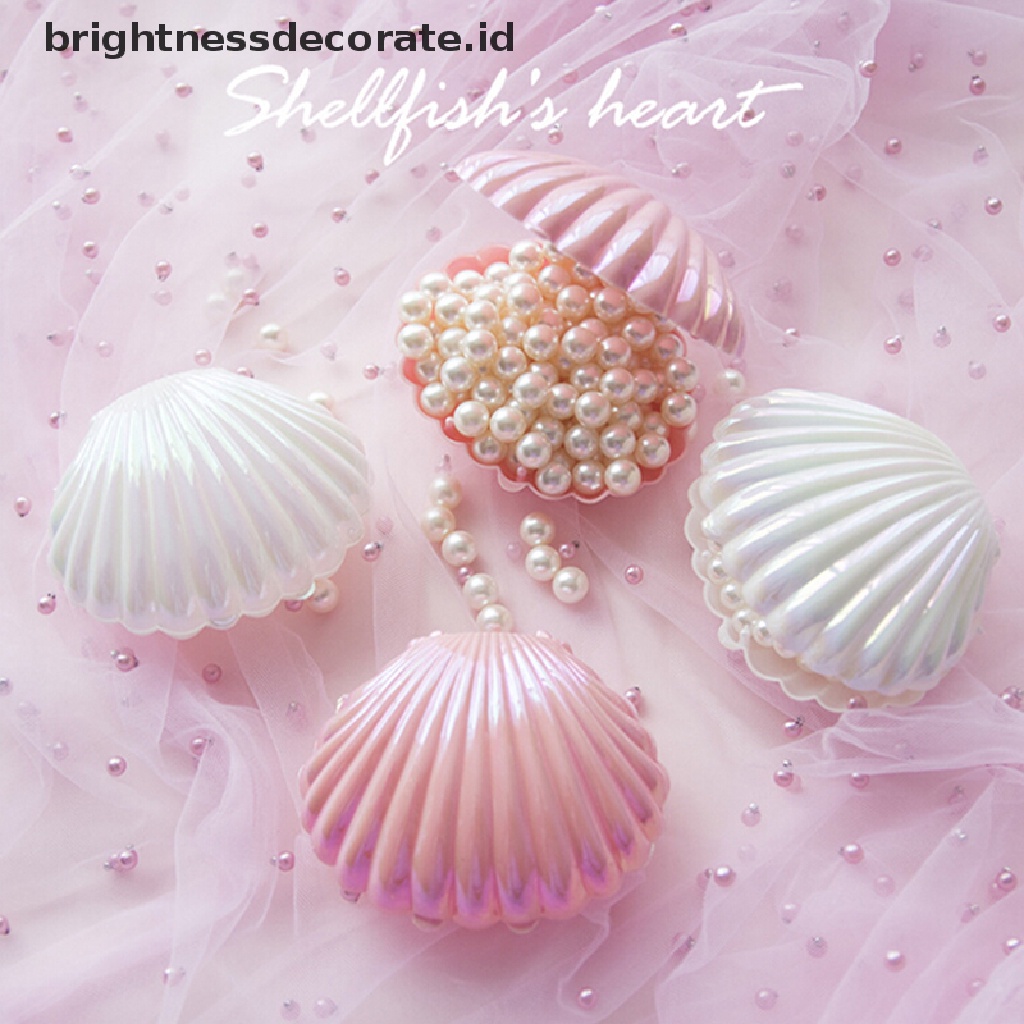 [Birth] Shell Cincin Kalung Anting Penyimpanan Perhiasan Organizer Box Case Charm Hadiah [ID]