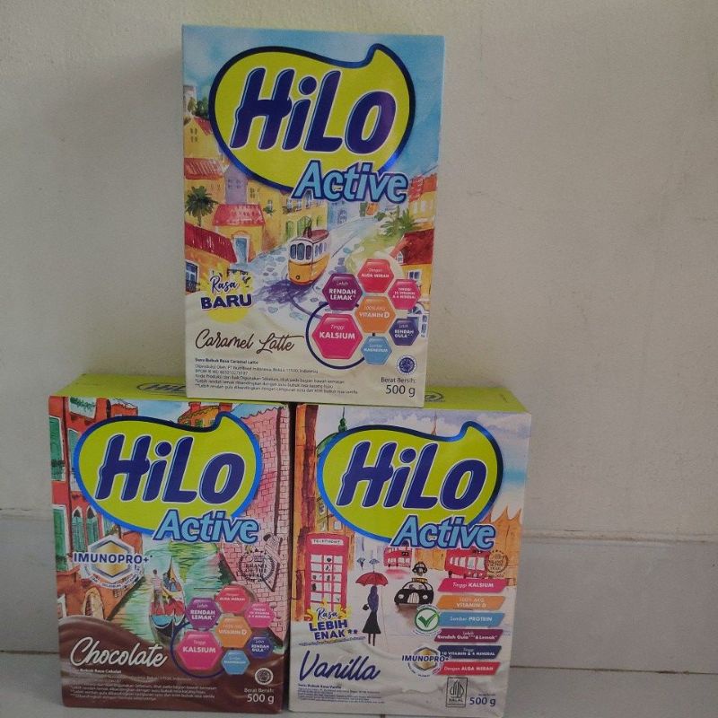 

Hilo Active Rasa Cokelat & Vanila 500gr