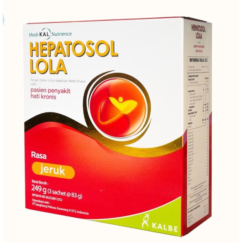 Hepatosol LOLA susu pengganti makanan untuk kesehatan Hati spesifik