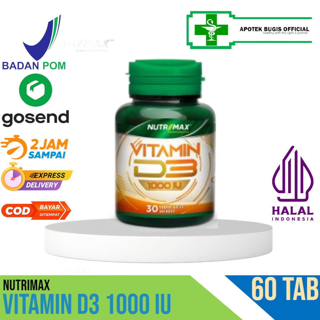 Nutrimax Vitamin D3 1000 IU 60 Tablet