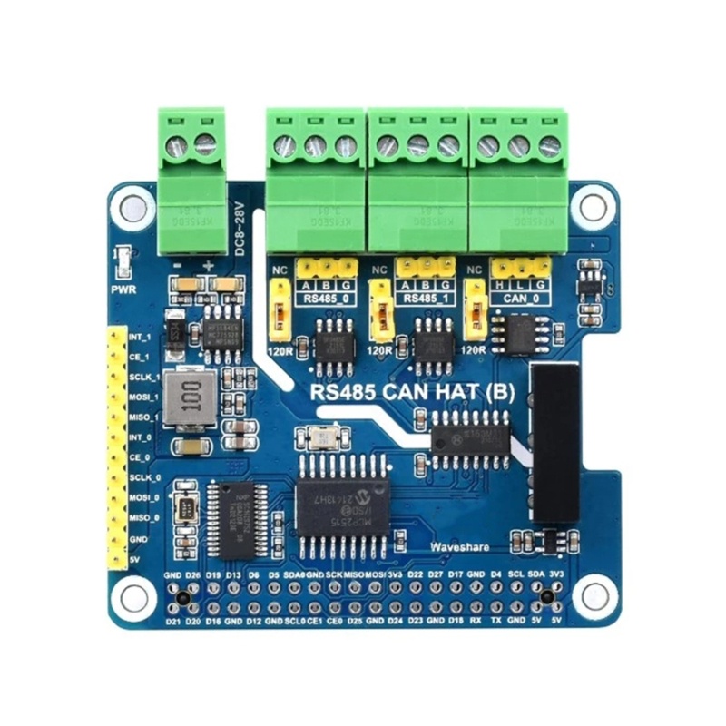 Topi zzz 2channel Isolated RS485 Ekspanding, SC16IS752+SP3485 Dual Chip Conver SPI