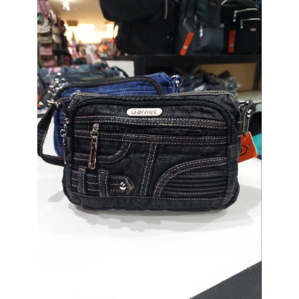 Tas selendang wanita denim mungil dan lucu masuk dompet dan hp 3 model 3 warna
