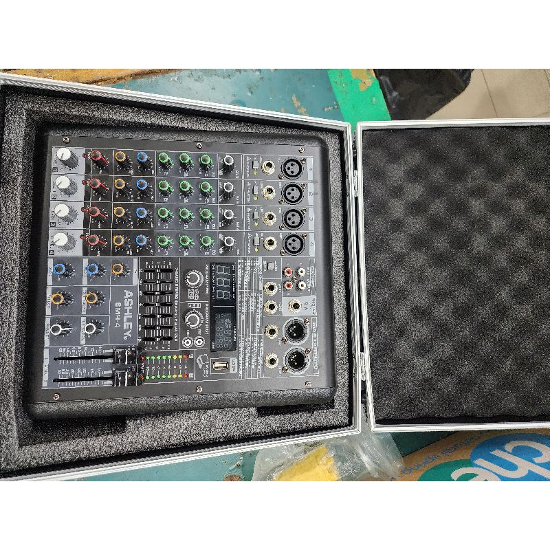 Mixer Ashley 4 Channel Smr4 Usb Bluetooh Effect Vocal 320 Dsp Reverb