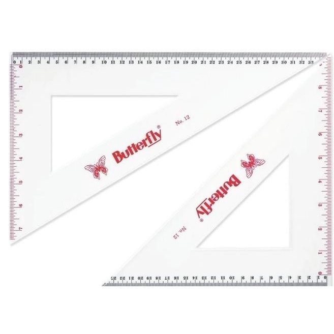 

Penggaris Classic Segitiga Butterfly No. 12 / J-12