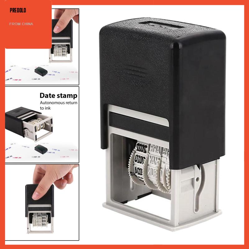 [Predolo] Stempel Tanggal Self Inking Dengan Adjustable Date Album Card Making Print Stamp